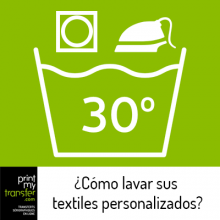 Cmo lavar sus textiles personalizados?